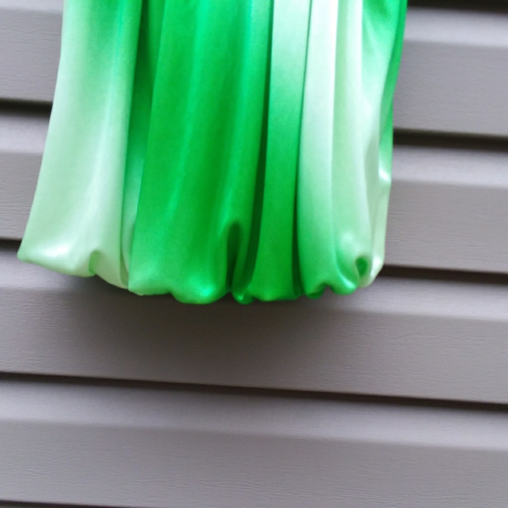 Ruby Rox Sz L Silky Shimmery Green Dress - Picture 6 of 8